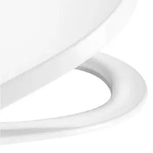 Assento Sanitário em Polipropileno Soft Close Debba Round Branco - Imagem 3