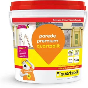 Impermeabilizante Parede Premium Branco 3,6kg - Quartzolit