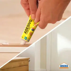 Monta & Fixa Pl500 Interior Cola Cascola, Adesivo de Montagem Extraforte, Cola para Madeira, Compensado, Concreto, Entre Outros Materiais, Cola com Agarre Imediato, 1x85g - Imagem 3