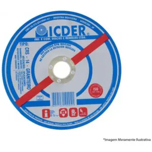 Disco Corte Refrat 9x1/8x7/8" 2 Telas Crs14 - Icder - Imagem 1