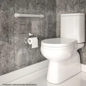 Barra de Apoio Plástica Branca 40cm - Imagem 3