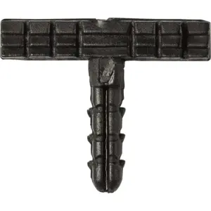 Conjunto de Buchas T e Pregos para Fixação, Contém 30 Buxas e 30 Pregos, Cor Preta, Atlas. - Imagem 3