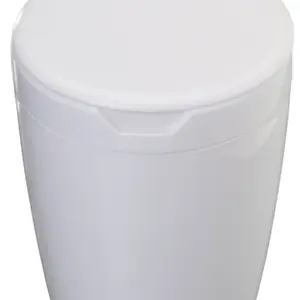 Lixeira de Pia 2,7 Litros Branco e Branco