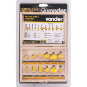 Jogo de Fresas para Madeira 12 Peças - Vonder - Imagem 5