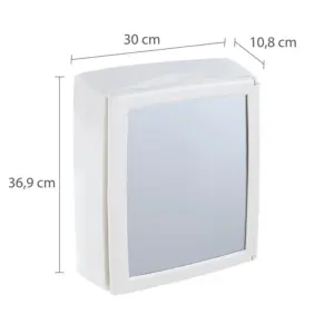 Armário de Plástico de Sobrepor Bege Claro 30 X 10,8 X 36,9cm