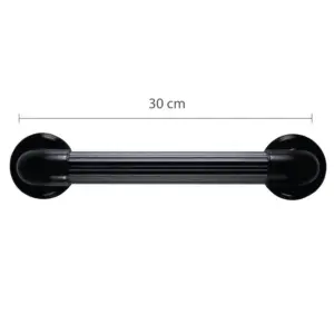 Barra de Apoio Plástica Preta 300mm ø36mm - Imagem 3