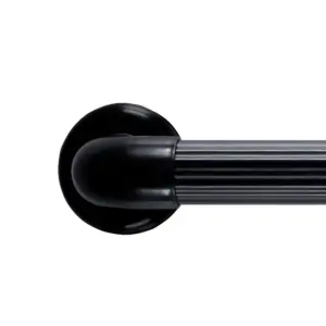 Barra de Apoio Plástica Preta 400mm ø36mm - Imagem 1