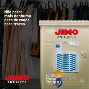 Anti Traça Inseticida Proteção para Roupas e Livros Sem Cheiro Cartela 1 Unidade - Jimo - Imagem 4