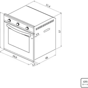 Forno Elétrico Glass Brasil B60 F3 Preto 57l 2300w 220v - Imagem 3