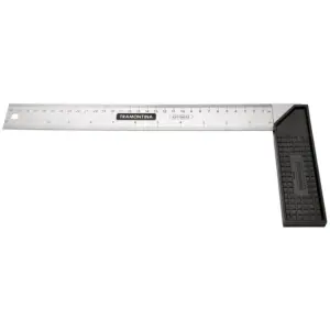 Esquadro em Aço Temperado com Cabo Injetado 25cm - Tramontina - Imagem 1