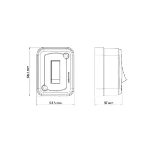 Interruptor de Sobrepor com 1 Tecla Simples 10 a 250 V Tramontina Branco - Imagem 3