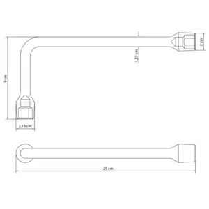 Chave Biela 14mm Cromada - Imagem 1