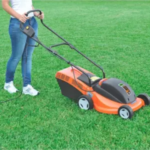 Cortador de Grama Elétrico 1300w 220v Laranja e Preto - Imagem 5