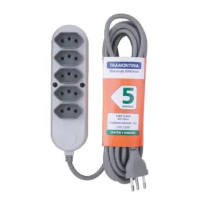 Extensão Múltipla com 5 Tomadas 5m 2p+t 10a 250v - Tramontina