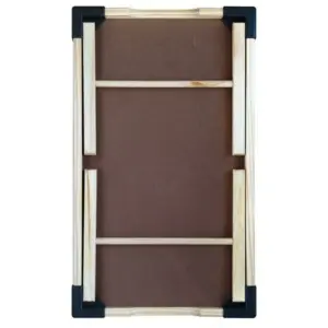 Bandeja Small com Pés Dobráveis Estrutura em Madeira e Cantoneiras em Polipropileno Preto - Imagem 5