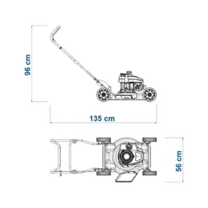 Tramontina, Cortador de Grama a Gasolina, 450mm, Motor 4hp, Chassi Metálico - Imagem 7