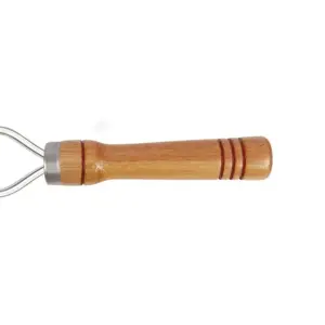 Espeto Alumínio Duplo para Churrasco 90cm - Mor - Imagem 2