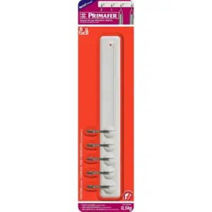 Gancho Adesivo 0.5 Kg Plástico/metal 1 Peças, Pincéis Atlas, Branco - Imagem 3