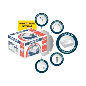 Combo Cuba Sa-01 com Torneira Lorenzetti - Imagem 3