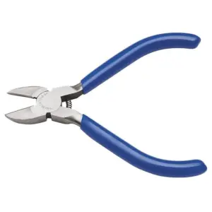 Alicate com Corte Diagonal 4" Basic Aço Especial com Empunhadura em Pvc Azul - Tramontina - Imagem 1