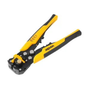 Alicate Automático Ajustável Desencapador e Crimpador de Fios Amarelo/preto 203mm - 8” - Vonder - Imagem 2