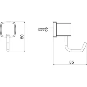 Gancho Porta Toalha Block Meber - Imagem 3
