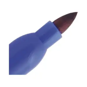 Caneta Permanente Ponta Fina Azul - Brasfort - Imagem 3