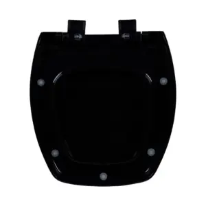 Assento Sanitário Preto 02 com Fechamento Suave Thema Astra - Imagem 4