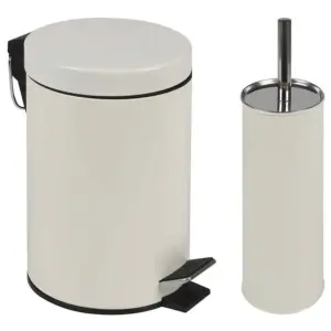 Conjunto ágata Lixeira 3l e Escova para Vaso Sanitário - Imagem 1