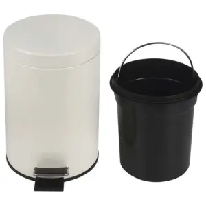 Conjunto ágata Lixeira 3l e Escova para Vaso Sanitário - Imagem 4