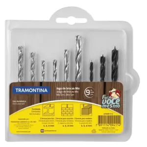 Jogos de Brocas Mix 9 Peças - Tramontina