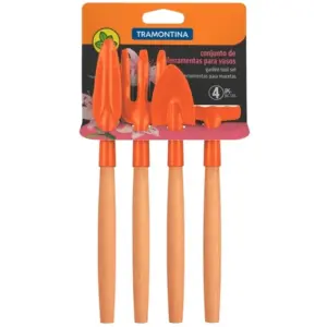 Conjunto para Jardim 4 Peças Laranja - Imagem 1