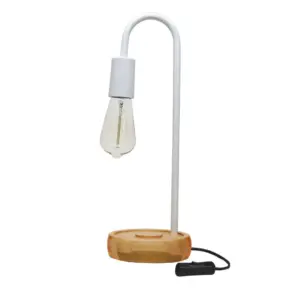 Abf-142 Abajur Flam 1xe27 Branca Taschibra - para Cabeceira - Imagem 4