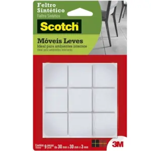 Feltro Sintético Quadrado Grande Branco