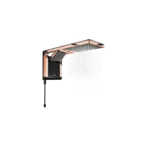 Chuveiro Acqua Duo, Lorenzetti, Black/rose Gold 220v/7800w - Imagem 4