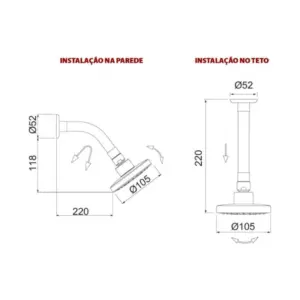 Ducha Loren Flex com Cano Flexível 7029 B16 Black Lorenzetti - Imagem 3