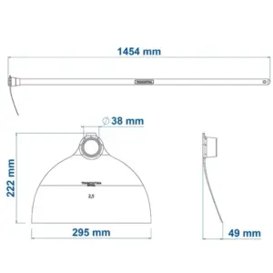 Enxada Larga 2,5 com Cabo de Madeira 145cm - Imagem 3