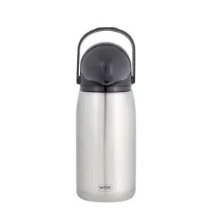Garrafa Térmica de Pressão Nobile - Total Inox - 2 L - Mor - Imagem 3