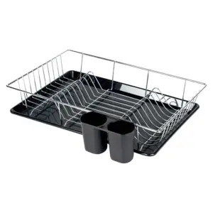 Escorredor de Louças Preto 18 Pratos - Imagem 2