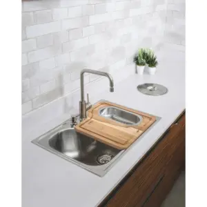 Dosador de Sabão em Aço Inox com Recipiente Plástico 500ml - Imagem 1