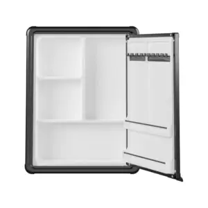 Armário Plástico com Perfil em Alumínio de Sobrepor 1 Porta 35x45cm Preto - Imagem 4