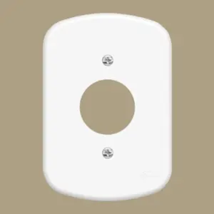 Placa 4" X 2" F5 Blanc - Fame