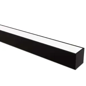 Perfil Led Taschibra Spire 35 Sobrepor 35x35x3000mm Preto Fosco