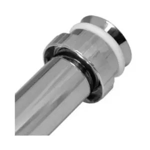 Tubo de Ligação Vaso Plástico Cromado Ajustável 20 Cm - Imagem 3