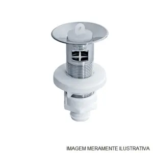 Válvula com Tampa para Lavatório com Ladrão