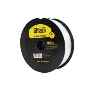 Linha de Pesca Transparente 1,0mm com 100m - Dtools - Imagem 2