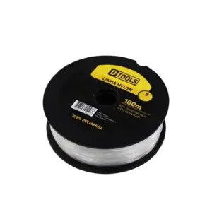 Linha de Pesca Transparente 1,0mm com 100m - Dtools - Imagem 3