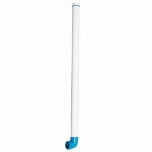 Tubo de Descida para Válvula de Descarga com Joelho Azul - Imagem 1
