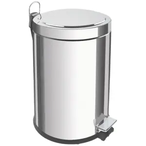 Lixeira Inox com Pedal e Balde Interno Removível 5l - Imagem 1