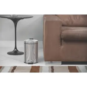 Lixeira Inox com Pedal e Balde Interno Removível 5l - Imagem 3